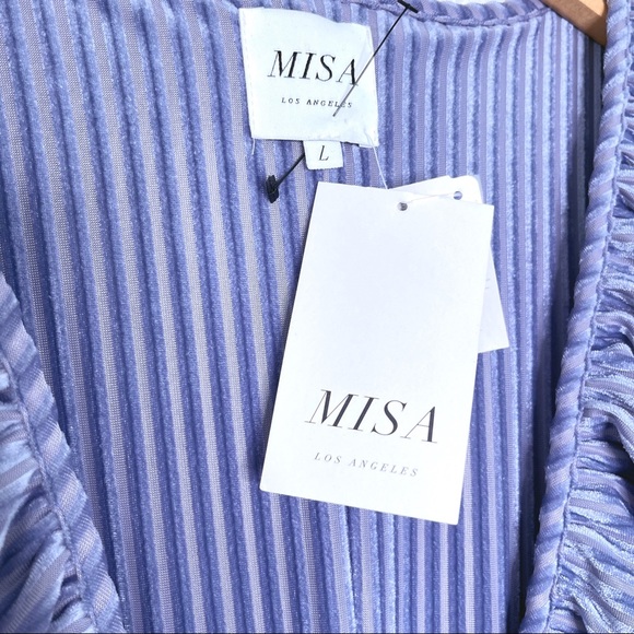 MISA Velvet Wrap Maxi Dress - Picture 7 of 9